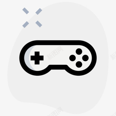 游戏杆网络应用程序3圆形形状图标