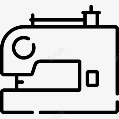 缝纫机针线活15直线图标