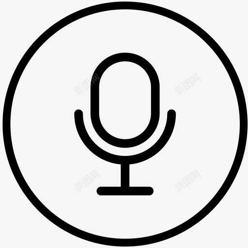 voice录音常规svg_新图网 https://ixintu.com 录音 常规