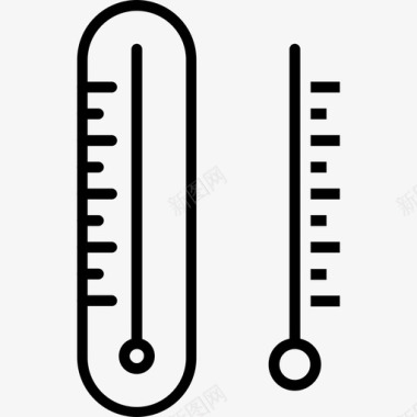 温度计暖气房屋图标