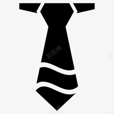 领带商务连衣裙图标