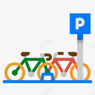 自行车停车场9号旅舍公寓图标