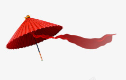 氛围红绸绸缎红色纹理红色伞素材