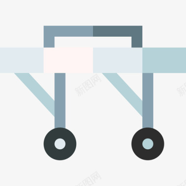 医疗担架急救52扁平图标
