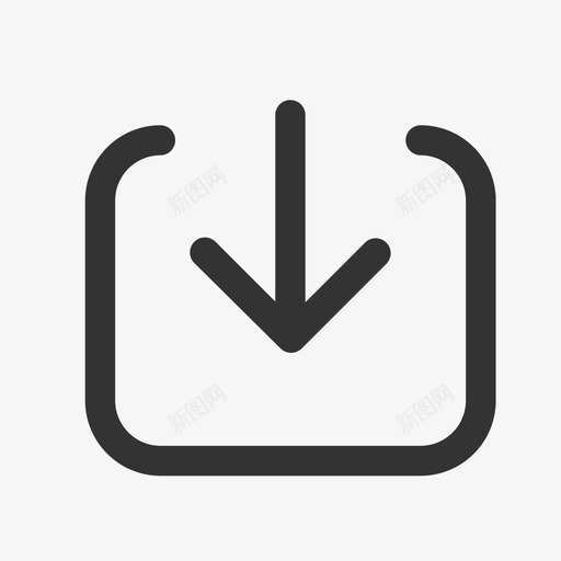 播放页下载svg_新图网 https://ixintu.com 播放 下载 单色 线性 简约