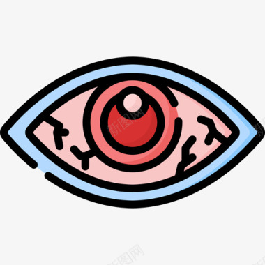 红眼验光师15线性颜色图标