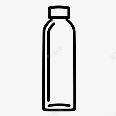 瓶玻璃瓶塑料瓶图标