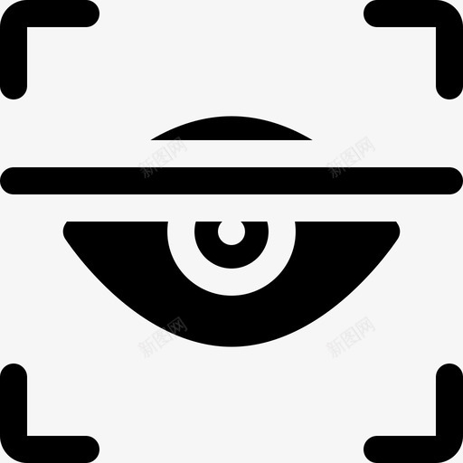 眼睛识别黑客68填充svg_新图网 https://ixintu.com 眼睛 识别 黑客 填充