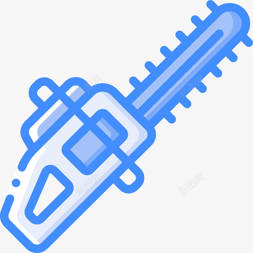 电锯农业70蓝色svg_新图网 https://ixintu.com 电锯 农业 蓝色