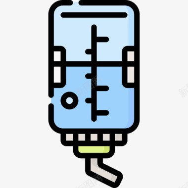 饮水机宠物66线性颜色图标