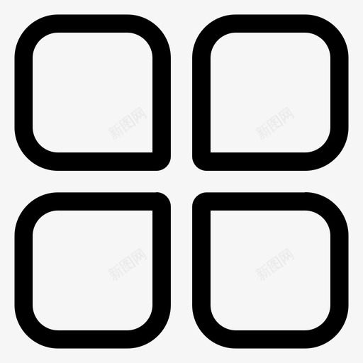 iconmenusvg_新图网 https://ixintu.com 菜单 分类 列表 线性 扁平 单色 简约 精美 圆润