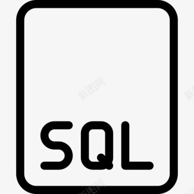 Sql文件web应用程序编码文件3线性图标