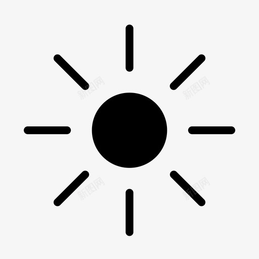 阳光亮度亮度控制svg_新图网 https://ixintu.com 阳光 光亮度 亮度 控制 热量 夏季