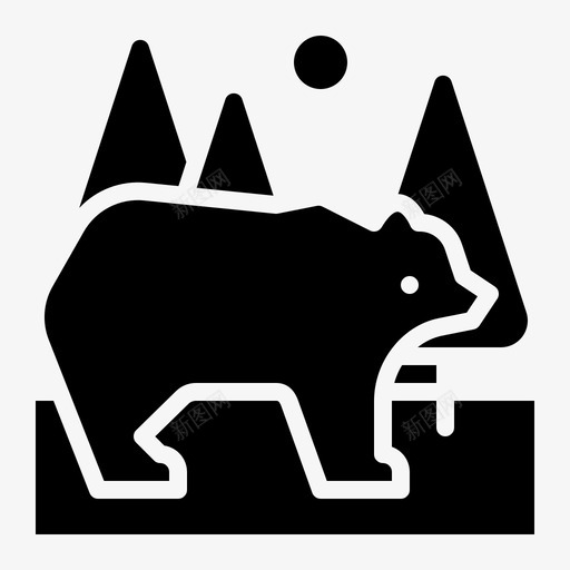 生态熊环境雕文12svg_新图网 https://ixintu.com 生态 熊环境 环境 雕文