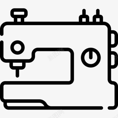 缝纫劳动节37线性图标