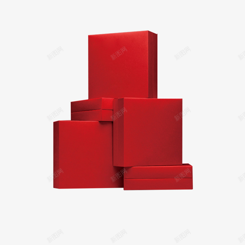 红色盒子图png免抠素材_新图网 https://ixintu.com 红色 盒子
