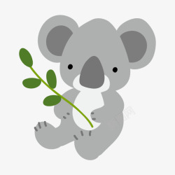 手绘卡通可爱各类动物熊猫猪狗熊鹿图案装饰设计PS8素材