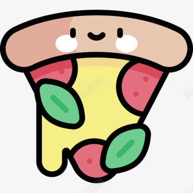 意大利披萨30线性颜色图标