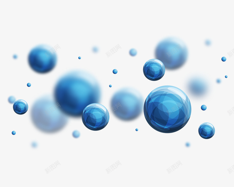 蓝色科技球漂浮元素png免抠素材_新图网 https://ixintu.com  扁平化 蓝色 立体球 科技立体球 矢量 立体 科技 漂浮
