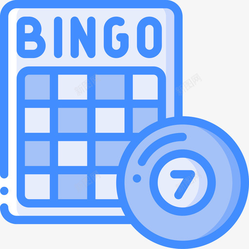 宾果退休4蓝色svg_新图网 https://ixintu.com 宾果 退休 蓝色