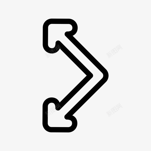 双向箭头箭头左svg_新图网 https://ixintu.com 箭头 双向 左多 线图 图标