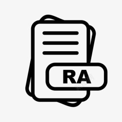 RA文件格式ra文件扩展名文件格式文件类型集合图标包高清图片