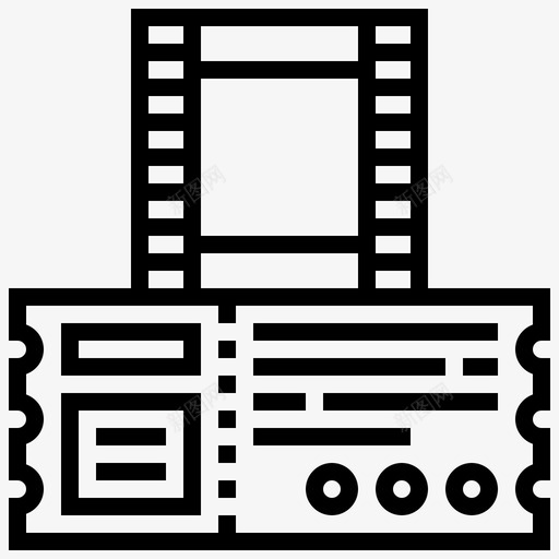 电影院票111电影院直线svg_新图网 https://ixintu.com 电影院 直线