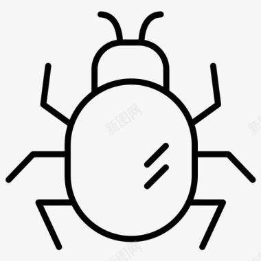 虫子昆虫安全粗体线集230图标