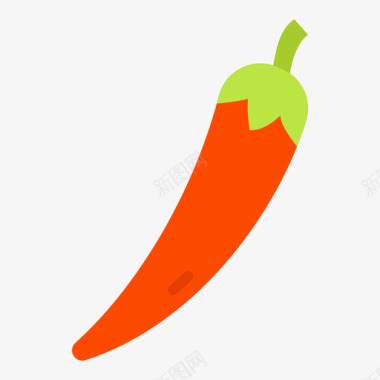 辣椒水果和蔬菜9平的图标