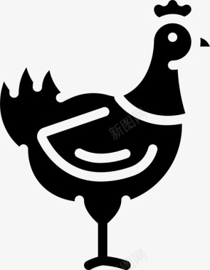 鸡肉农业73填充图标