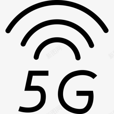 移动通信5G图标