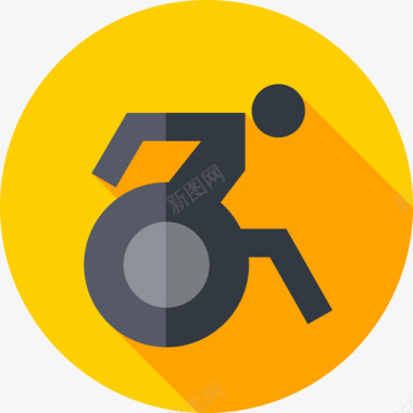 残疾人残疾人援助16平房图标