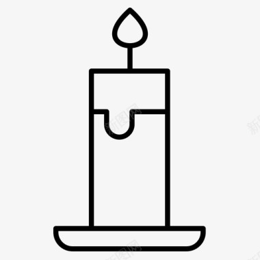 蜡烛圣诞节排灯节图标