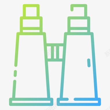 双筒望远镜45号水手梯度图标