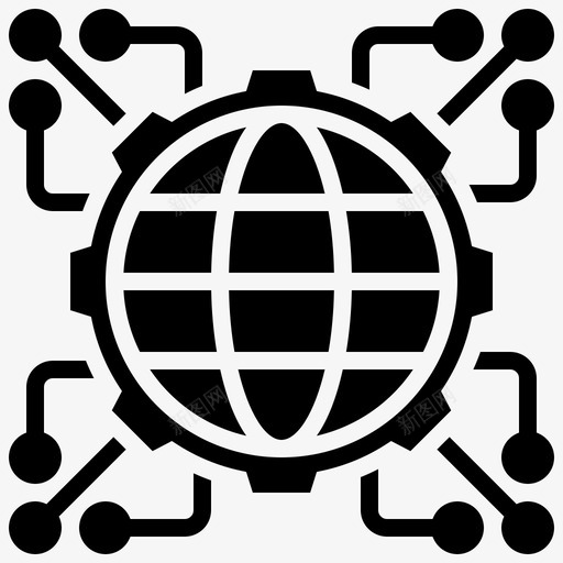 全球联系全球商务22字形svg_新图网 https://ixintu.com 全球 联系 商务 字形