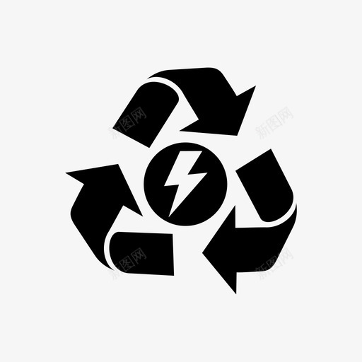 回收生态能源svg_新图网 https://ixintu.com 回收 生态 能源 电力 节约