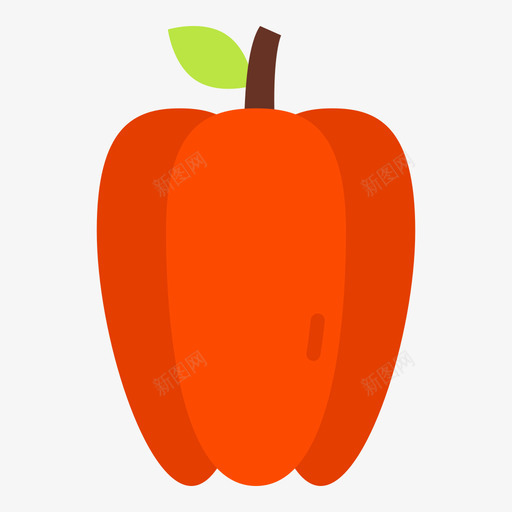 甜椒水果和蔬菜9平淡svg_新图网 https://ixintu.com 甜椒 水果 蔬菜 平淡