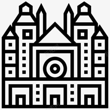 布尔戈斯大教堂地标46直线形图标