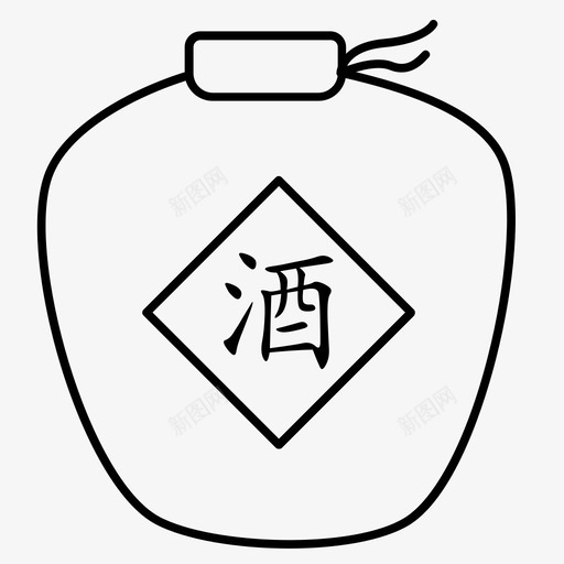 酒坛svg_新图网 https://ixintu.com 酒坛