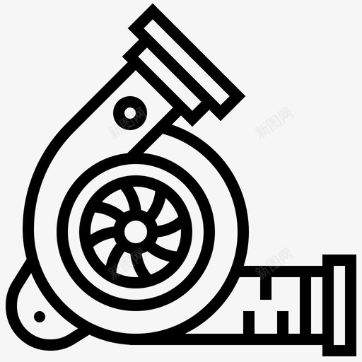 涡轮增压器发动机零件svg_新图网 https://ixintu.com 涡轮 增压器 发动机 零件 动力 备用
