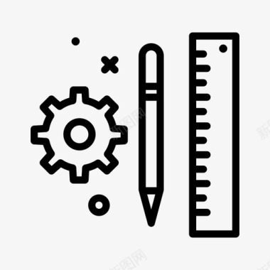 工具设计思维94线性图标