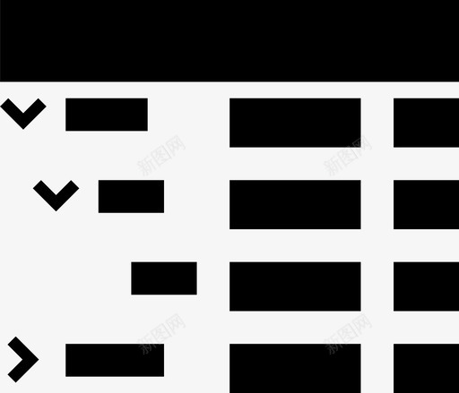 表格树svg_新图网 https://ixintu.com 表格 单色 商务 简约 精美 线性