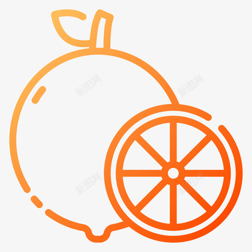 酸橙水果和蔬菜8梯度svg_新图网 https://ixintu.com 酸橙 水果 蔬菜 梯度