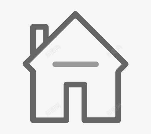 房源2svg_新图网 https://ixintu.com 房源 填充 简约 圆润 单色