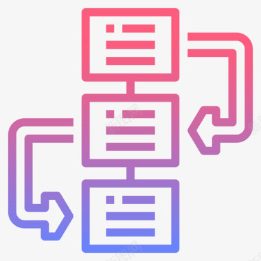 工作流在家工作18线性渐变图标