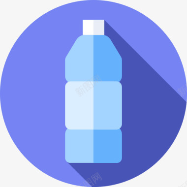 塑料瓶气候变化59扁平图标
