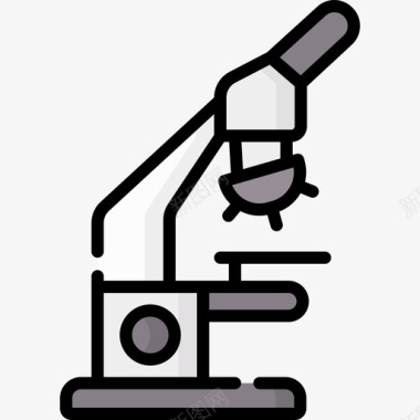 显微镜医学56线颜色图标