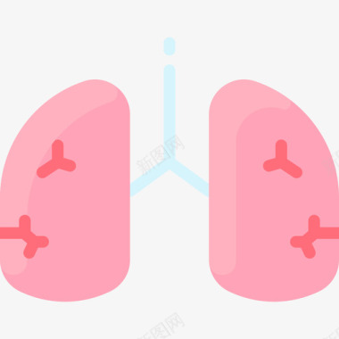 肺病毒传播81扁平图标