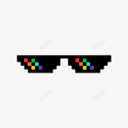 眼镜贴纸百度搜索png免抠素材_新图网 https://ixintu.com 眼镜 贴纸 百度 搜索