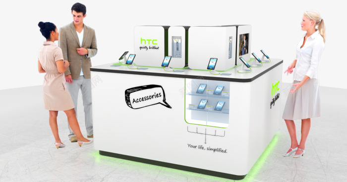 HTC展示台HTC展示台陈列设计作品详情中岛推头展png免抠素材_新图网 https://ixintu.com 展示台 陈列 设计作品 详情 中岛 推头